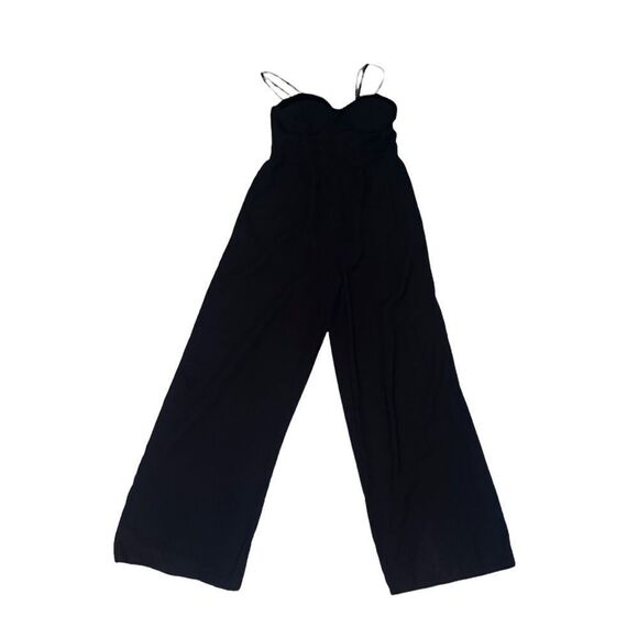 Band of Gypsies Black Jumpsuit with Velour Bust Accent - Picture 11 of 15